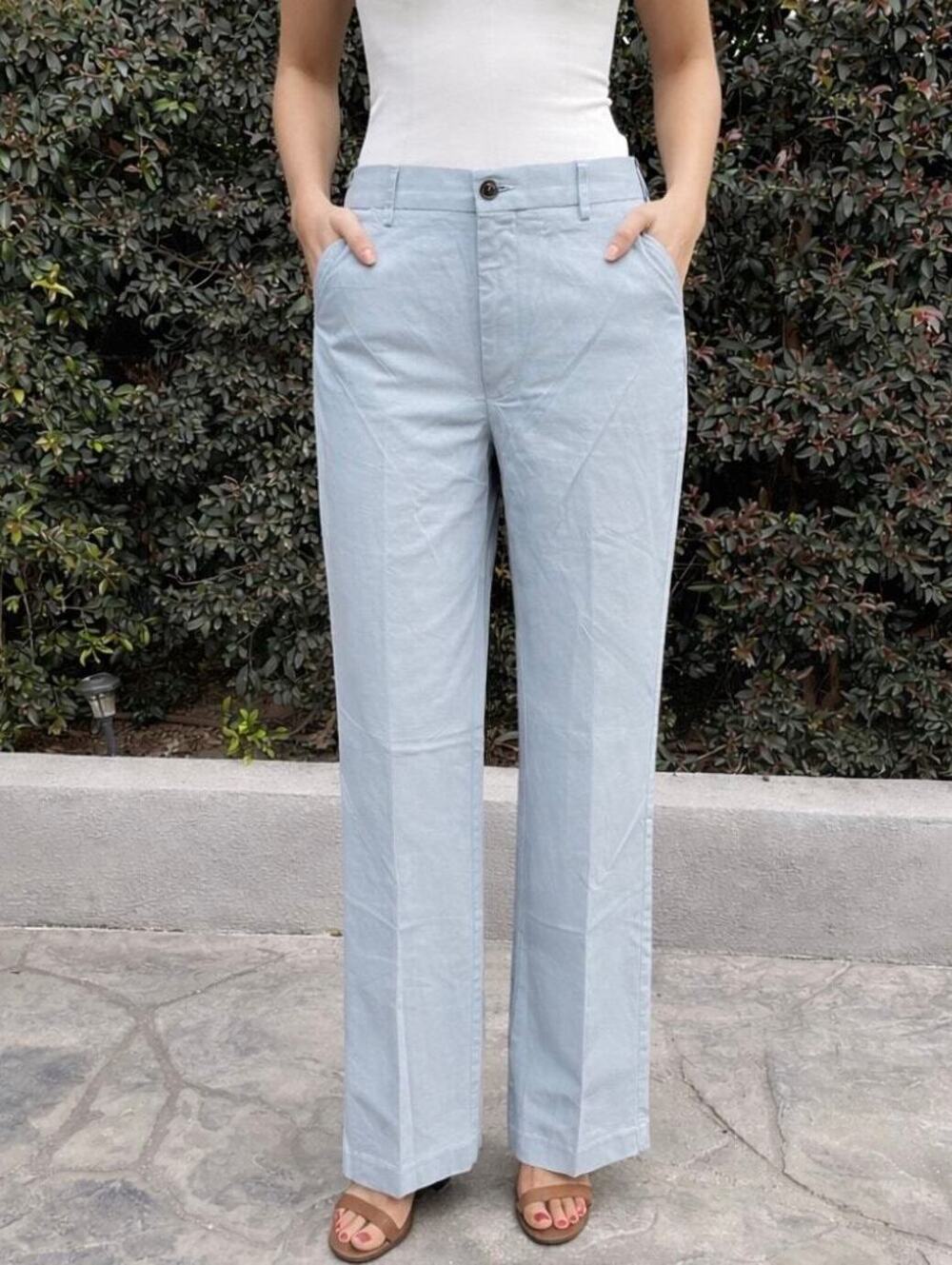 NWT Claiborne Flat Front Gray Trousers Slacks Womens 32 Classic
